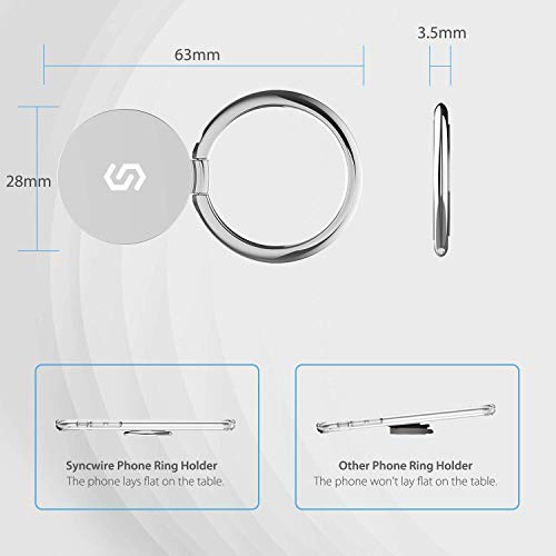 Cell Phone Ring Holder Stand (Silver / 1 Pack)
