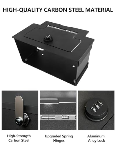 Center Console Safe Lock Box for Chevy Silverado GMC Sierra 2023 (Silverado GMC Sierra Safe Organizer)