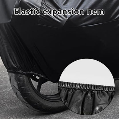 Motorcycle Cover Soft Stretch Waterproof Motor Cover Dustproof Durable Motorbike Cover for Indoor and Outdoor (104 x 49 x 41 inches)