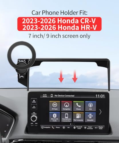 Car Phone Holder for Honda CR (Compatible with MagSafe / for 23-26 CR-V & 23-26 HR-V (7/9 inch screen only))
