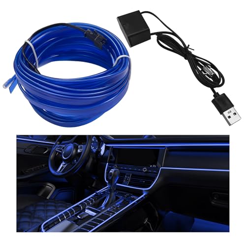 EL Wire Interior Car LED Strip Lights (Blue)