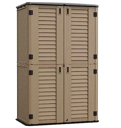 Metal Laminate Shelving Kit for Kinying Vertical Storage Cabinet (Black-07G)