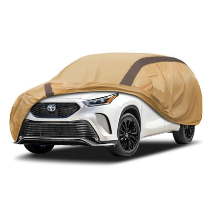Highlander Car Cover Waterproof All Weather Compatible with Toyota Highlander 2007 (A Compatible with Toyota Highlander)