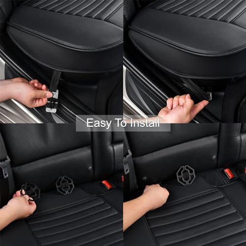 Back Seat Covers (Black / 1x Rear Seat Covers)