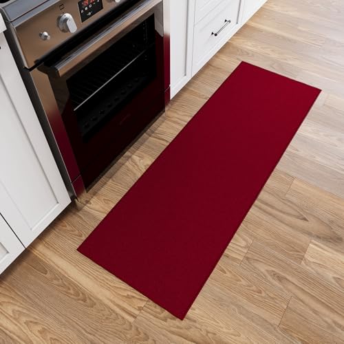 2x6 Runner Rugs for Hallway (Solid Red)