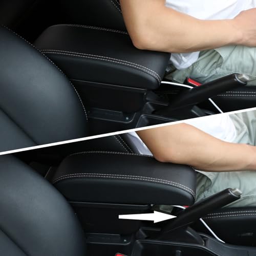 Car Armrest Box for Toyota Yaris (White Line)