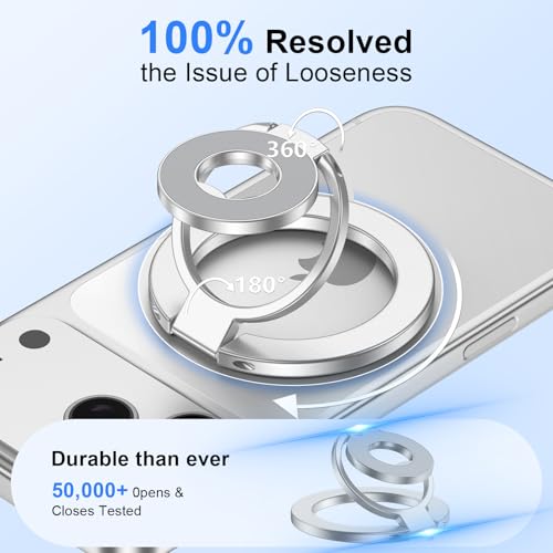 Magnetic Phone Grip Stand for iPhone Air (silver)