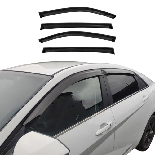 Window Visor Vent Rain Guard Deflector for Honda Civic 2006 (Civic Sedan 2006-2011 / Wind Deflector / Tape-On)