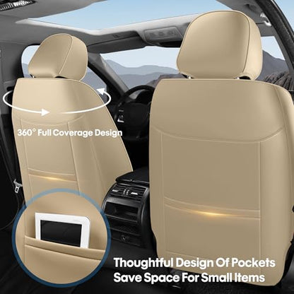 Front Seat Covers (FRONT PAIR / BEIGE)