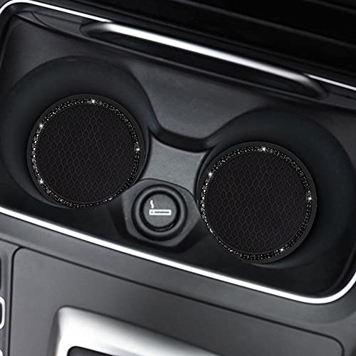 2 Pack Car Cup Holder Coaster (Black)