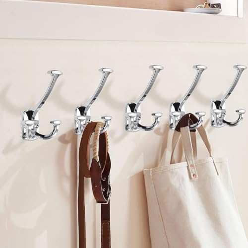 Large Wall Double (Polished Chrome / 1 Inch(23mm)Hole Center)