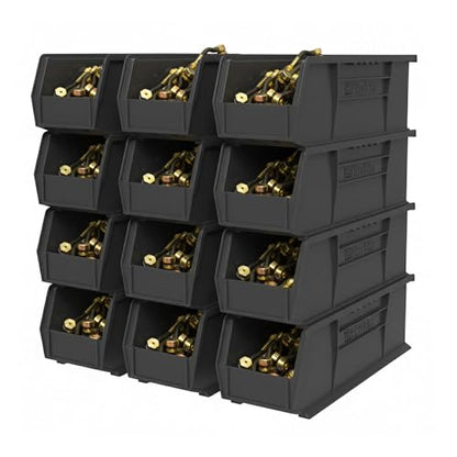 30234 AkroBins Plastic Storage Bins (Black / Storage Bins Only)