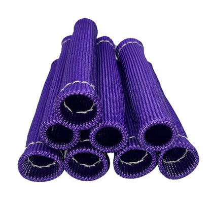 Spark Plug Wire Boots Protection 8 PCS Spark Plug Wire Heat Shield 6 Inches 2500° Heat Sleeve Cover Wrap for LS1 (Purple)