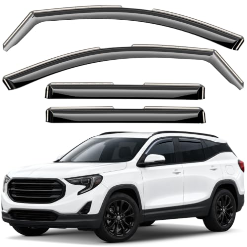 Window Deflectors Smoke Tinted in (For Terrain 18-24)