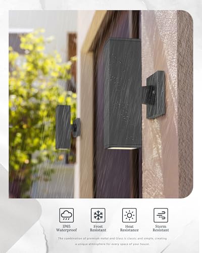 Modern Outdoor Wall Light (Black 1PK)