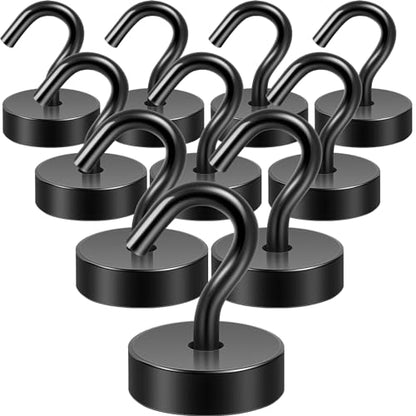 Magnetic Hooks Steel Tube Design for Cruise (Black / 40lb Magnetic Hooks)