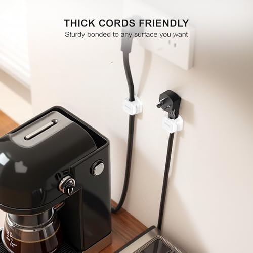 6 Pack Magnetic Cable Clip Organizer Cord Holder (Pack of 6)