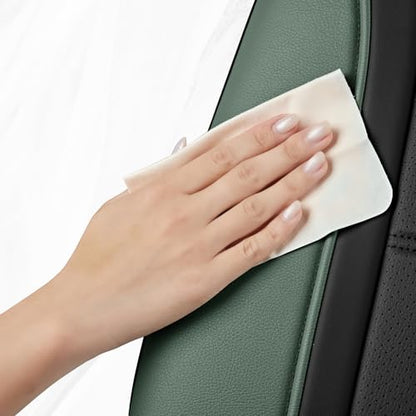 Leather Seat Covers (Green Front)
