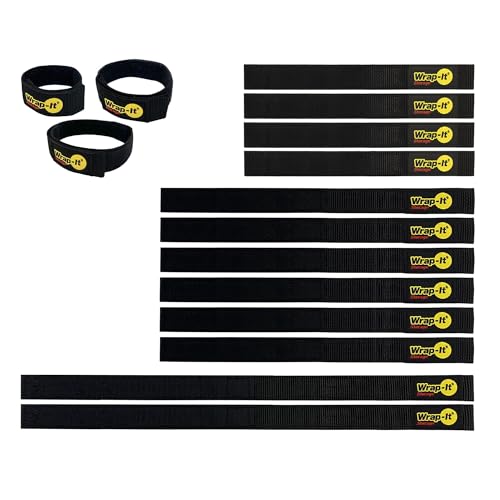 Quick Straps by Wrap (Black / Assorted 12-Pack)