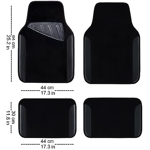 3D Air Mesh Car Seat Covers Full Sets w (Black black)