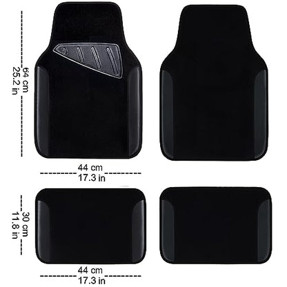 3D Air Mesh Car Seat Covers Full Sets w (Black black)