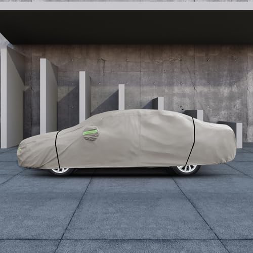 Car Cover Fit for Toyota Camry 1996 (Khaki / Custom Fit for Toyota Camry Honda Accord)