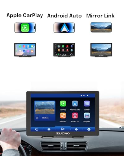 9 Inch Wireless CarPlay Screen for Car (Black / 9inch)