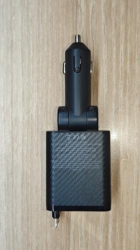 Retractable Car Charger (Carbon Black / 31.5 Inch)