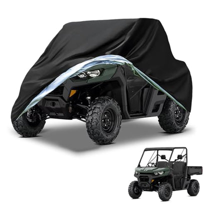 UTV Cover Heavy Duty 300D Waterproof Outdoor Storage 2 (up to 130"L (Black))
