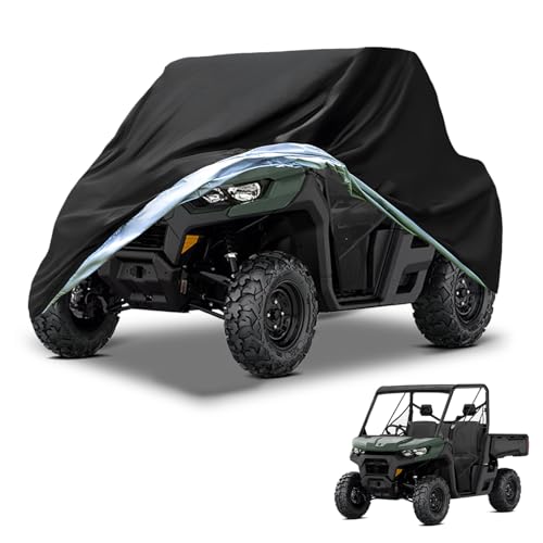 UTV Cover Heavy Duty 300D Waterproof Outdoor Storage 2 (up to 130"L (Black))