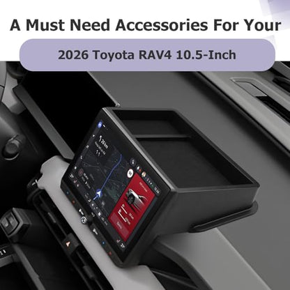 2026 RAV 4 Dashboard Storage Tray Compatible with 2026 Toyota RAV 4 Accessories Behind Screen Organizer 2026 RAV4 LE