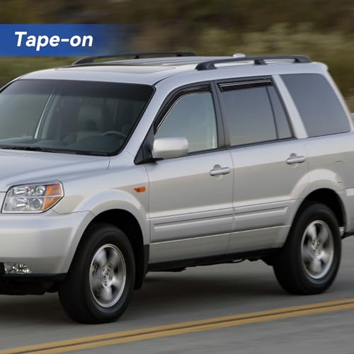 Window Visors Rain Guards for 2003 (2003-2008 Honda Pilot)