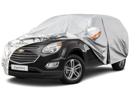 6 Layers Waterproof SUV Car Cover for Chevrolet Equinox 2005 (LM-Silver / 16. Custom Fit Chevrolet Equinox)