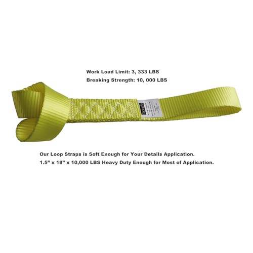 Soft Loop Tie Down Straps (Yellow)