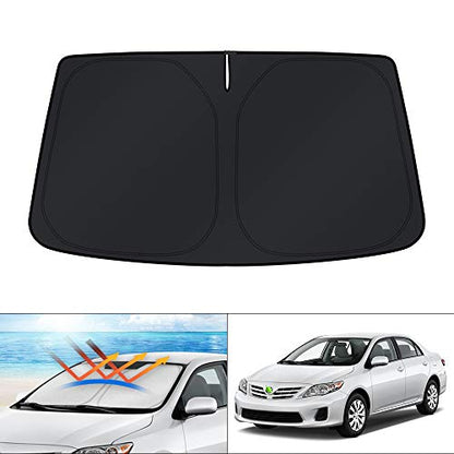 Windshield Sun Shade Custom Fit for Toyota Corolla 2009 2010 2011 2012 2013 Accessories Sunshade Foldable Sun Protector Block UV Rays Keep Car Cooler (FOR | Toyota Corolla 2009-2013)