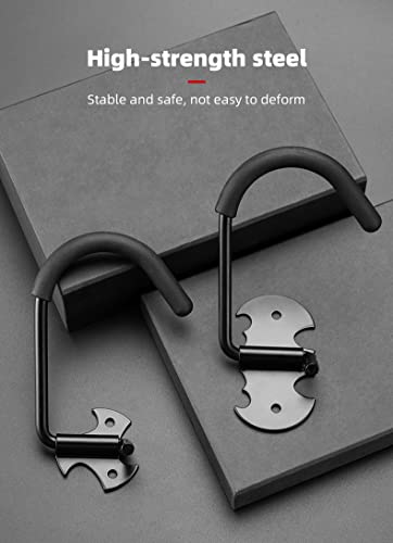Bike Rack Garage Wall Mount Bicycles Hanger Storage Bike Stand Wall Hooks for Hanging Bike (Hook Bike Rack Black 1pcs)
