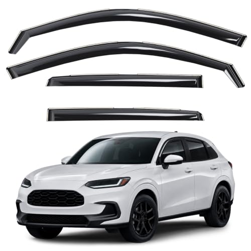 Window Deflectors Smoke Tinted in (For HR-V 23-26)