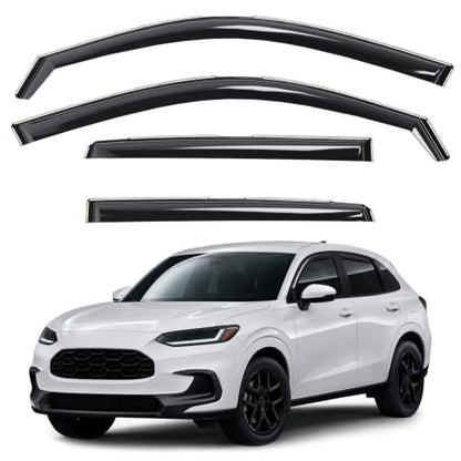 Window Deflectors Smoke Tinted in (For HR-V 23-26)