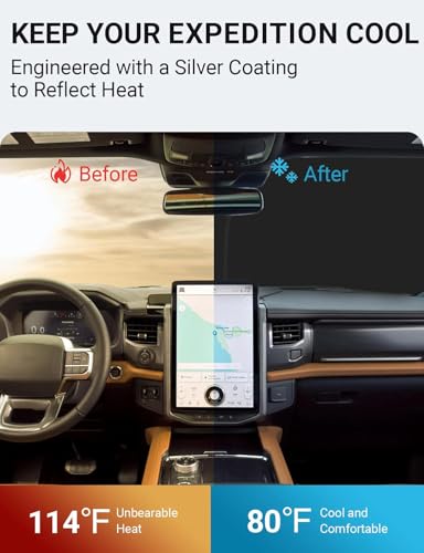 Custom Fit Car Windshield Sun Shade for 2018 (2018-2024 Ford Expedition)