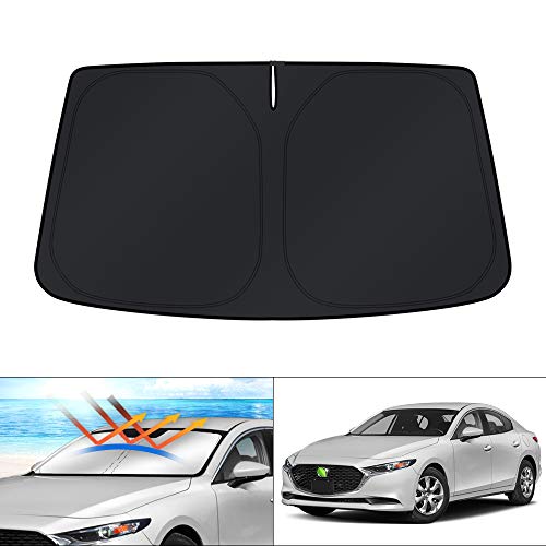 Windshield Sun Shade Custom Fit for Mazda 3 Accessories 2014 (For | Mazda 3 2014-present)