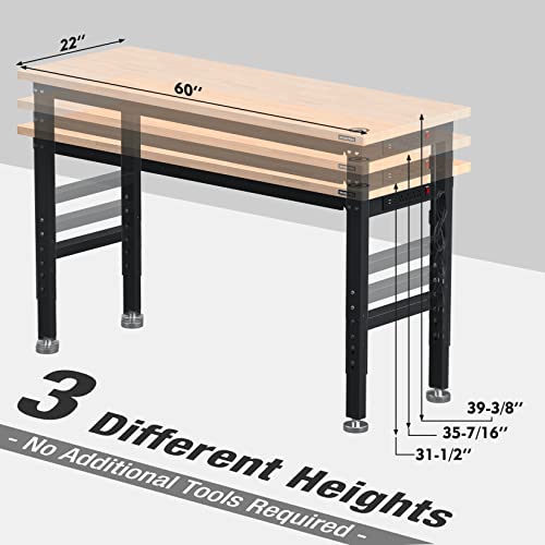 60" Adjustable Workbench (5FT workbench)