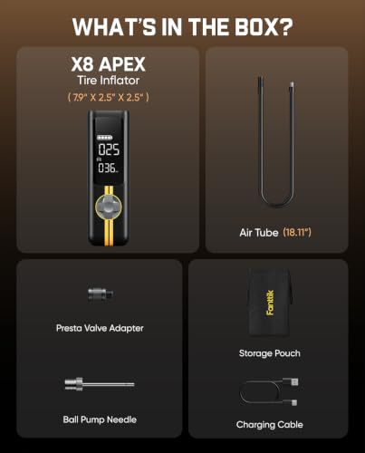 X8 APEX Tire Inflator Portable Air Compressor (Yellow)