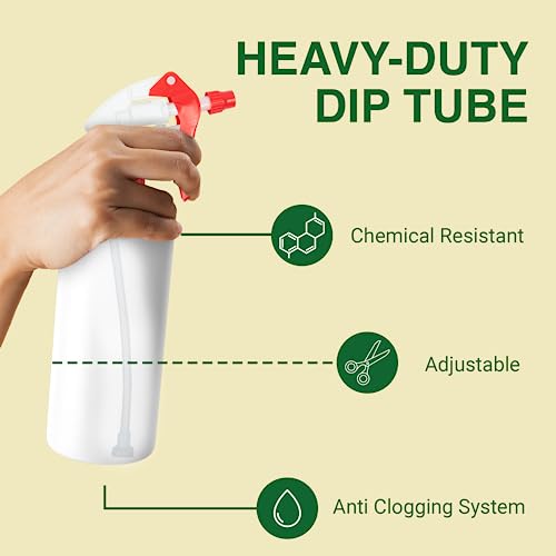 Spray Bottle Nozzle Replacement Tops (6 Pack / Red)