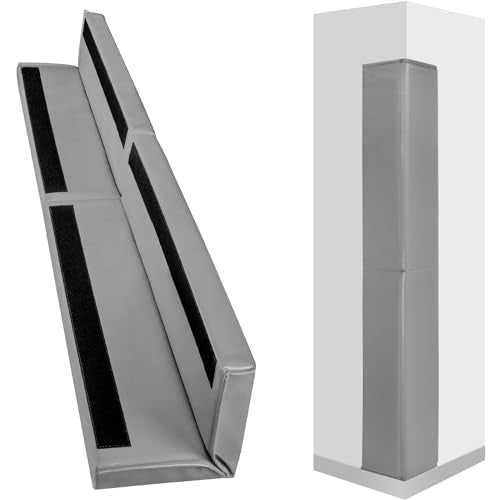 Wall Corner Guards & Edge Protector (5FT TALL 6in SIDES / Gray)