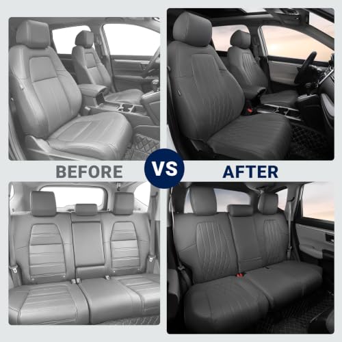 Custom for Honda CRV Seat Covers 2017 (Grey / CR-V 2017-2022)