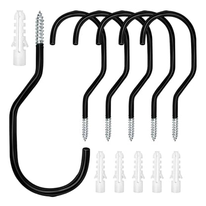 Bike Hooks Heavry Duty 6 (6 Pack / Black)