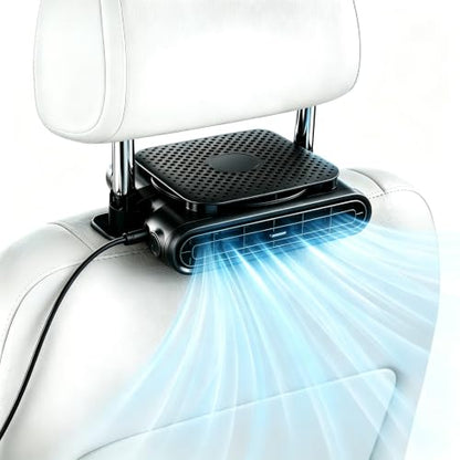 Car Seat Fan with Dual Air Outlets