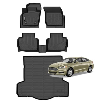 Floor Mats for Ford Fusion & Lincoln MKZ 2013 (16 For Fusion/Lincoln MKZ 2013-2016)