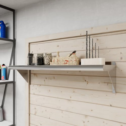 10 in. x 36 in. Stainless Steel Wall Mount Shelf (10 in. x 36 in.)