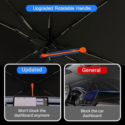 Neon Skull Butterflies Car Windshield Sunshade Umbrella Retractable Sun Shade for Car Upgraded Umbrella Front Window Sun Shade Cover UV Blocks Heat Insulation Sunshades (One Size / Style3)